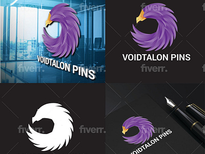 Voidtalon pins logo design 3d animation app branding des design graphic design icon illustration logo motion graphics ui