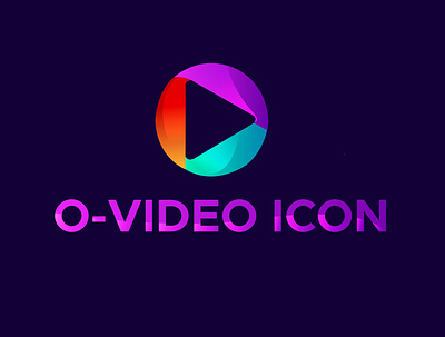 O video icon design 3d animation app branding des design graphic design illustration logo motion graphics ui vector