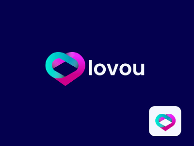 lovou Logo Design Idea 3d animation app branding des design graphic design illustration logo motion graphics ui vector