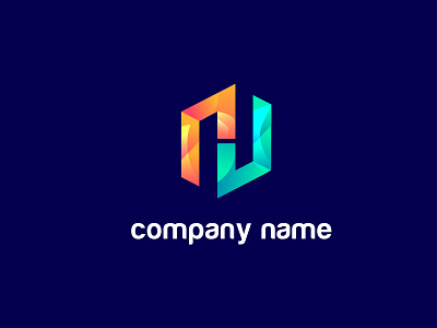 N-Letter logo design idea. 3d animation app branding des design graphic design illustration logo motion graphics ui vector