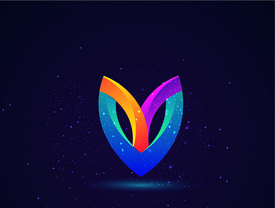 Leaf night logo design 3d animation app branding des design graphic design illustration logo motion graphics ui vector