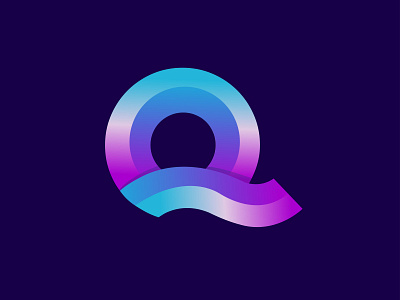 Q logo design 3d animation app branding des design graphic design illustration logo motion graphics ui vector