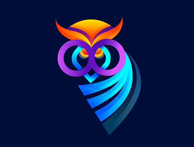 owl logo design 3d animation app branding des design graphic design illustration logo motion graphics ui vector