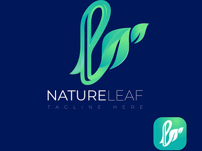 Nature leaf logo design 3d animation app branding des design graphic design illustration logo motion graphics ui vector