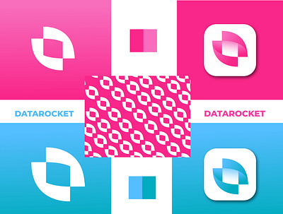 Data Rocket logo 3d app branding des design graphic design illustration logo vector