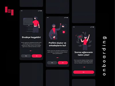 Bivobi Onboarding app branding design inspiration logo ui ux