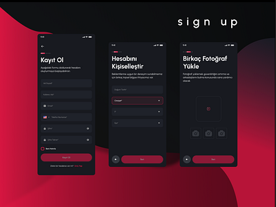 Bivobi Sign up app design inspiration logo mobile responsive ui ux