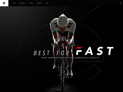 Cervelo Landing Page bikes cervelo cycling design sports ui