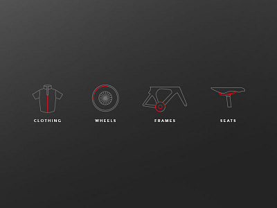 Iconography for Cervelo cycling design fixie iconography icons race