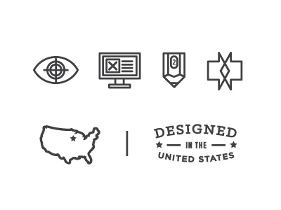 Web Icons eye icons pencil usa web