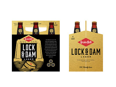 Lock & Dam 6-Pack beer colle mcvoy grainbelt minnesota new six pack