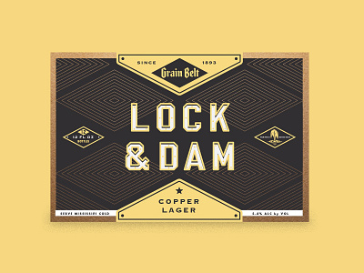 Lock and Dam 12-Pack Alt 2ndstring beer colle mcvoy graintbelt packaging