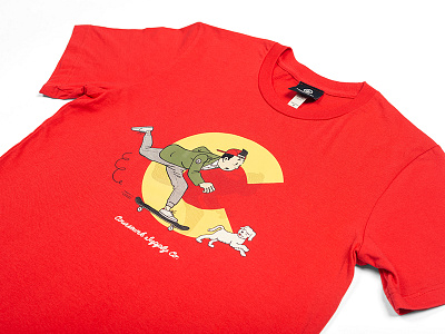 Coursewrk Kid Tee apparel character coursewrk dog graphictee illustration skateboard streetwear t shirt tee