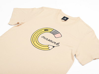 Pencil C Tee apparel clothing coursewrk illustration lettering pencil streetwear t shirt tee type