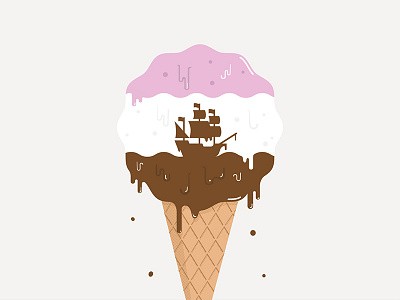 Treat Yourself - Ice Cream fashion ice cream illustration melting streetwear summer t shirt tee