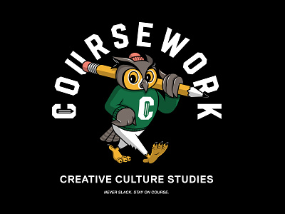 Coursework - Night Owls apparel art character coursework fashion illustratiion mascot night owl owl streetwear t shirt