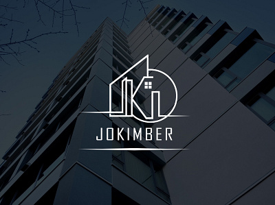 JOKIMBER brand identity branding design flat logo graphic design logo logo design minimal logo property logo real estate logo