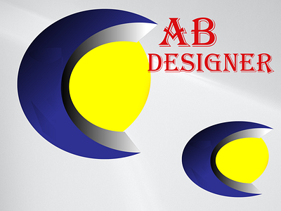 3D LOGO BY AB DESIGNER 3d animation graphic design logo ui