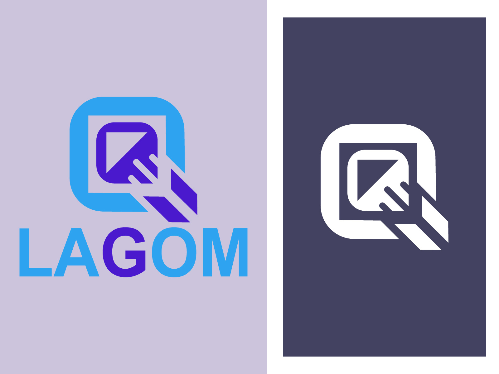 LAGOM LOGO by Palash Mondal on Dribbble