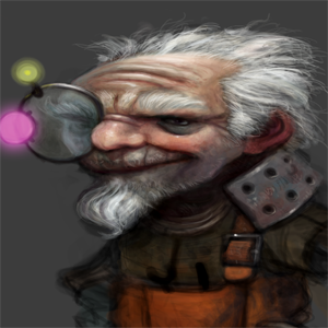 Grandpa character art concept art illustration photoshop