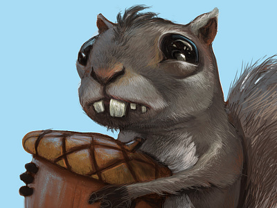 Squirrel concept art photoshop squirrel