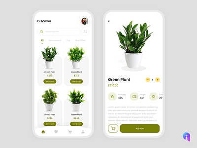 Plants Delivery App android app app design app ui delivery app mobile app mobile app design plants delivery app ui design uiux user interface