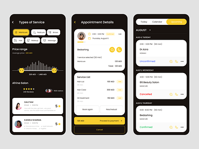 Saloon App Design