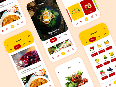 Quick Shop - Mobile app fruit app mobile app design shop shopping shopping app shopping mobile app