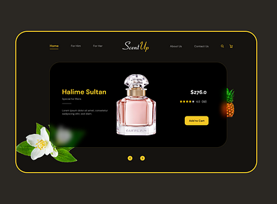 ScentUp Perfume Website app design design perfume web ui perfume website scent app scent app ui scent website ui uiux user interface web ui website design website ui