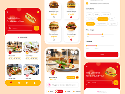 Food Pickup Mobile App app design app ui design food food app food app ui food pickup food pickup mobile app mobile app mobile app design pickup food pickup food app ui uiux user interface