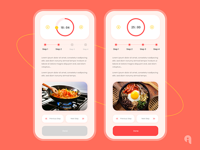 Cooking (Food Recipe App) app design app ui cook cooking app design food recipe app mobile app mobile app design recipe recipe app recipe mobile app ui uiux user interface