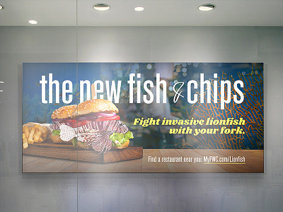 Lionfish Awareness Campaign billboard design design environmental design invasive species
