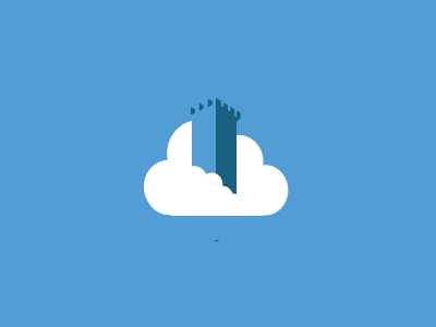 Hosting brand castle cloud host hosting logo server servidor tower