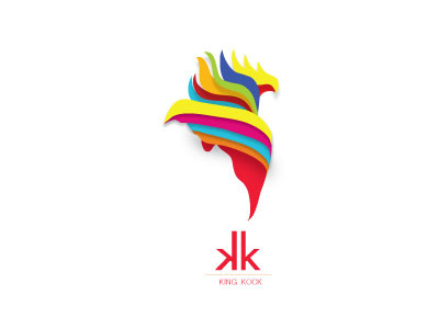 KK animal bird brand colorfull design king kk kock logo