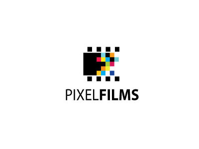 PixelFilmes colourful pixel logo films brand design minimalistic colors square creativity cine lettering tipografia tipography type typography branding brasil brazil chile identidade identities identity inspiration logodesign style romania simple cursive motion