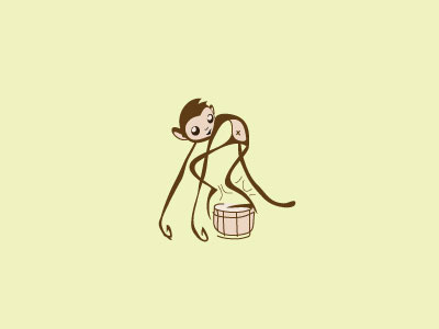 Monkey animal brand branding brasil brazil chile cursive custom design hand drawing hand writing id identidade identities identity illustration inspiration letter logo logodesign minimalistic monkey mono music romania simple style tipo toyart type