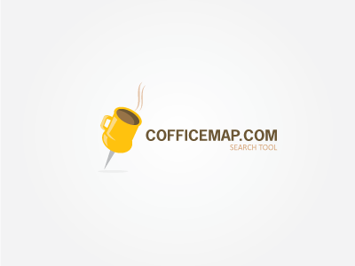 COFFICEMAP logo coffee map vector place search id office check brand design branding brasil brazil chile identidade identities identity inspiration logodesign minimalistic romania custom simple style meet tool maping break bussines