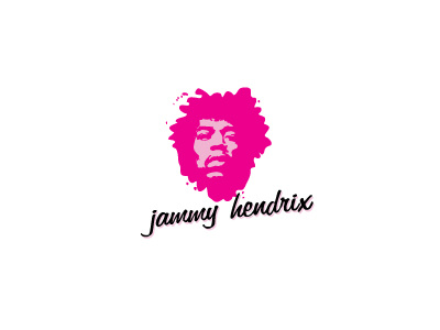 Jammy Hendrix brand brasil design freelance freelancer fun id jammy logo music rock romania singer