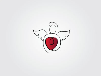Catholic University affection brand branding design freelance freelancer angel heart logo logotype love passion peace sweet