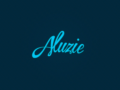 Aluzie logo type typography