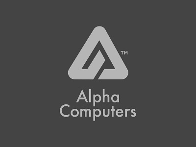 Alpha Computers Brand brand icon logo typography vector