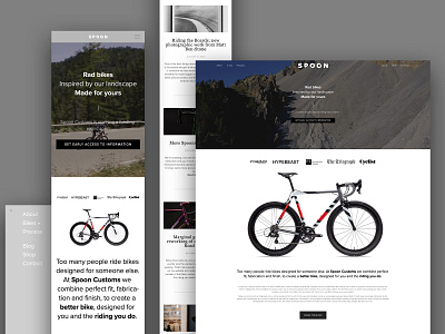 Spoon Customs Mobile Update mobile ui ux website