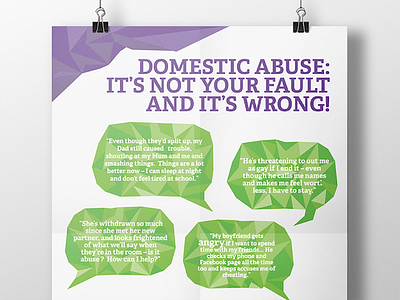 Domestic abuse information design domestic abuse poster