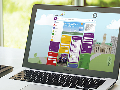 UI for Travel Website colour flat luton travel ui website
