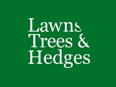 Brand concept for a gardening company brand branding gardening hedges lawns logo trees