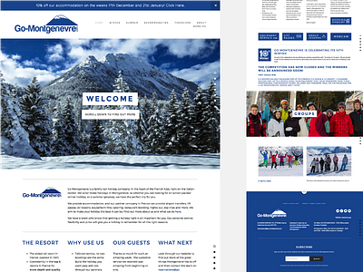 Go Montgenevre Parallax Website holidays mountains parallax snow ui ux website winter