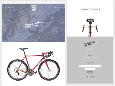 Custom Road Bike Website bikes custom custom roadbikes cycling roadbikes site spooncustoms ui ux website