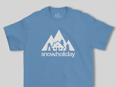 Snow Holiday Logo and Print Design skiing snow snowboarding t shirts winter