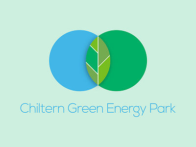 Chiltern Green Energy Park blue brand branding energy environmental green logo