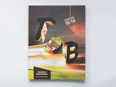 Theatre Du Briançonnais Concept and Programme brochure concept cover front cover letters promgramme theatre typography